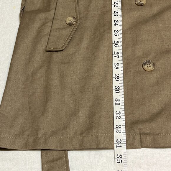 NWT Lioness Trencherous Trench Coat Beige XL Classic Double-Breasted Belted - Picture 9 of 9